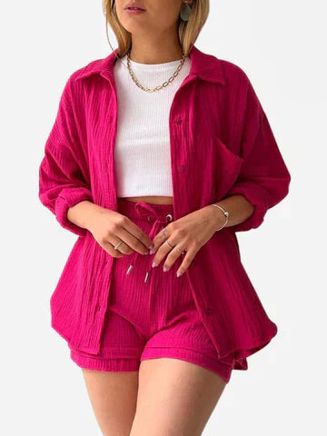MRS. ALMA™ - Lässiges Baumwoll-Loungewear-Set