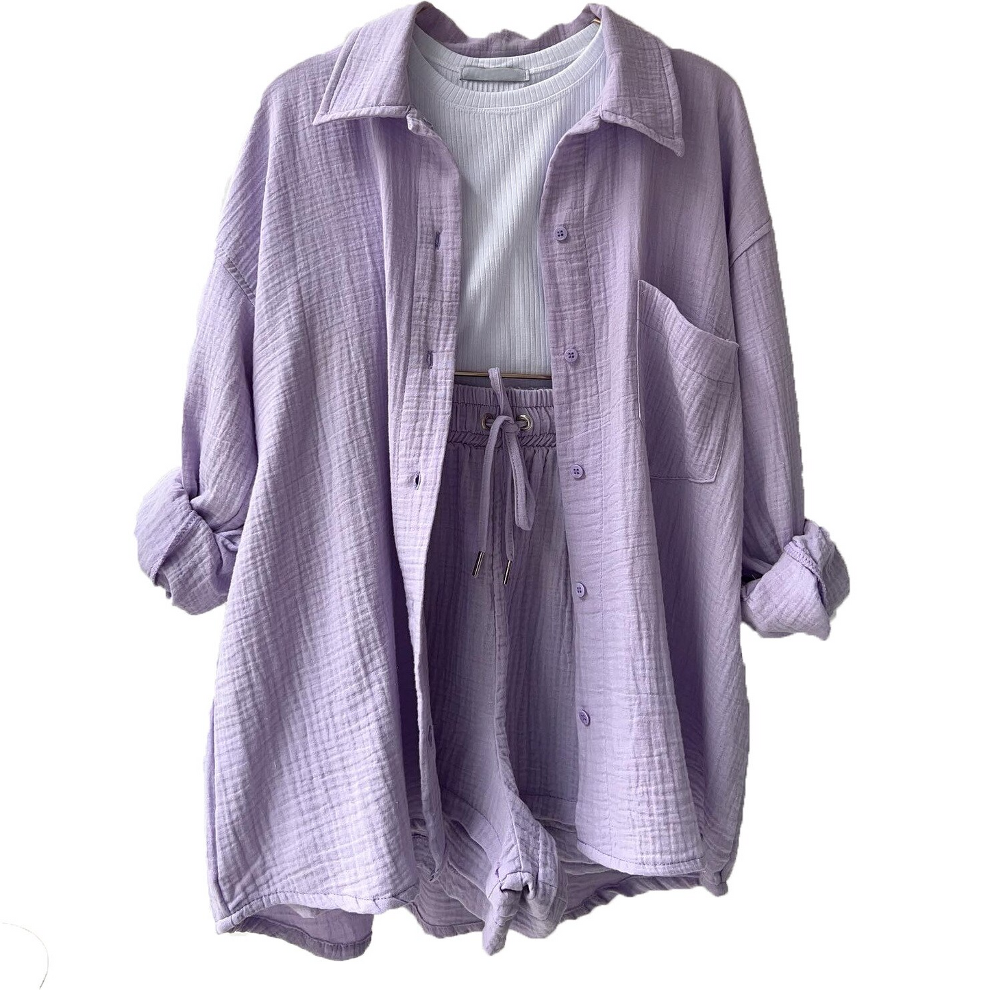 MRS. ALMA™ - Lässiges Baumwoll-Loungewear-Set