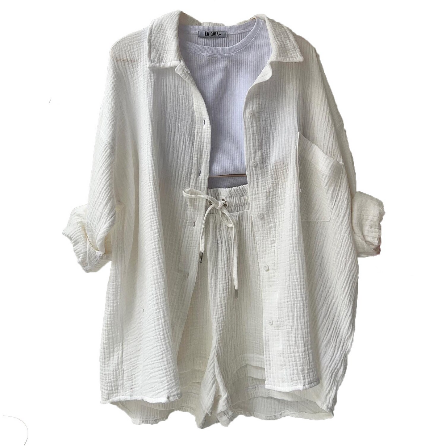 MRS. ALMA™ - Lässiges Baumwoll-Loungewear-Set
