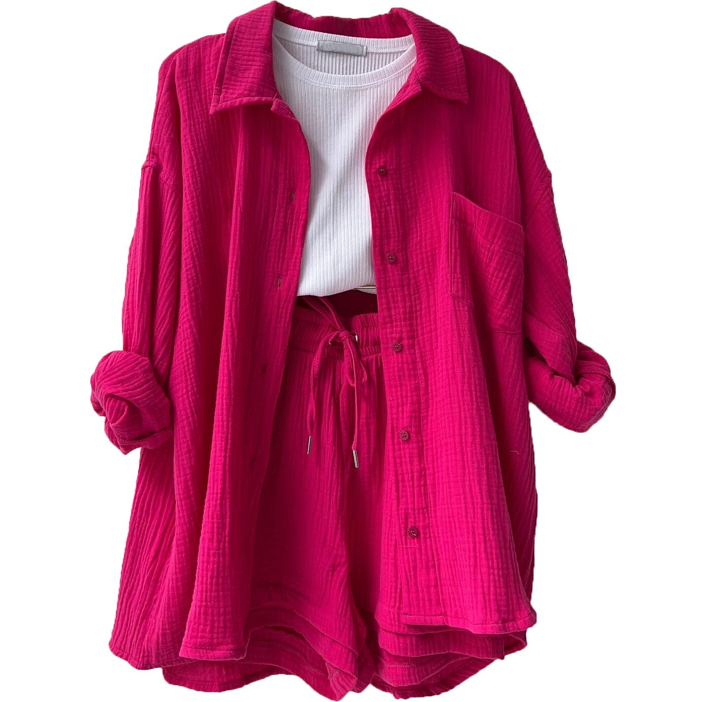 MRS. ALMA™ - Lässiges Baumwoll-Loungewear-Set