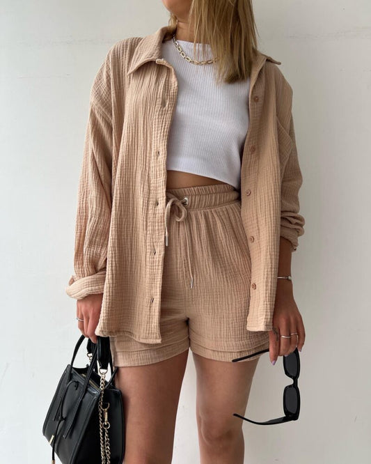 MRS. ALMA™ - Lässiges Baumwoll-Loungewear-Set